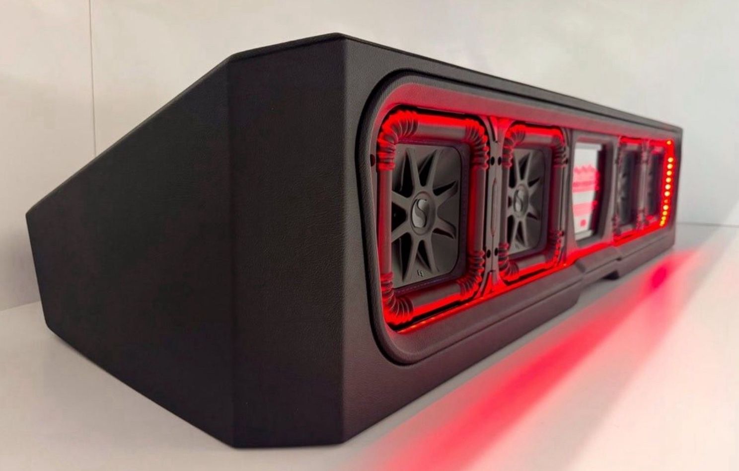 CHEVY SILVERADO GMC SIERRA 2019-2025 Custom PORTED BOX 4 Kicker L7s 8” Subwoofers