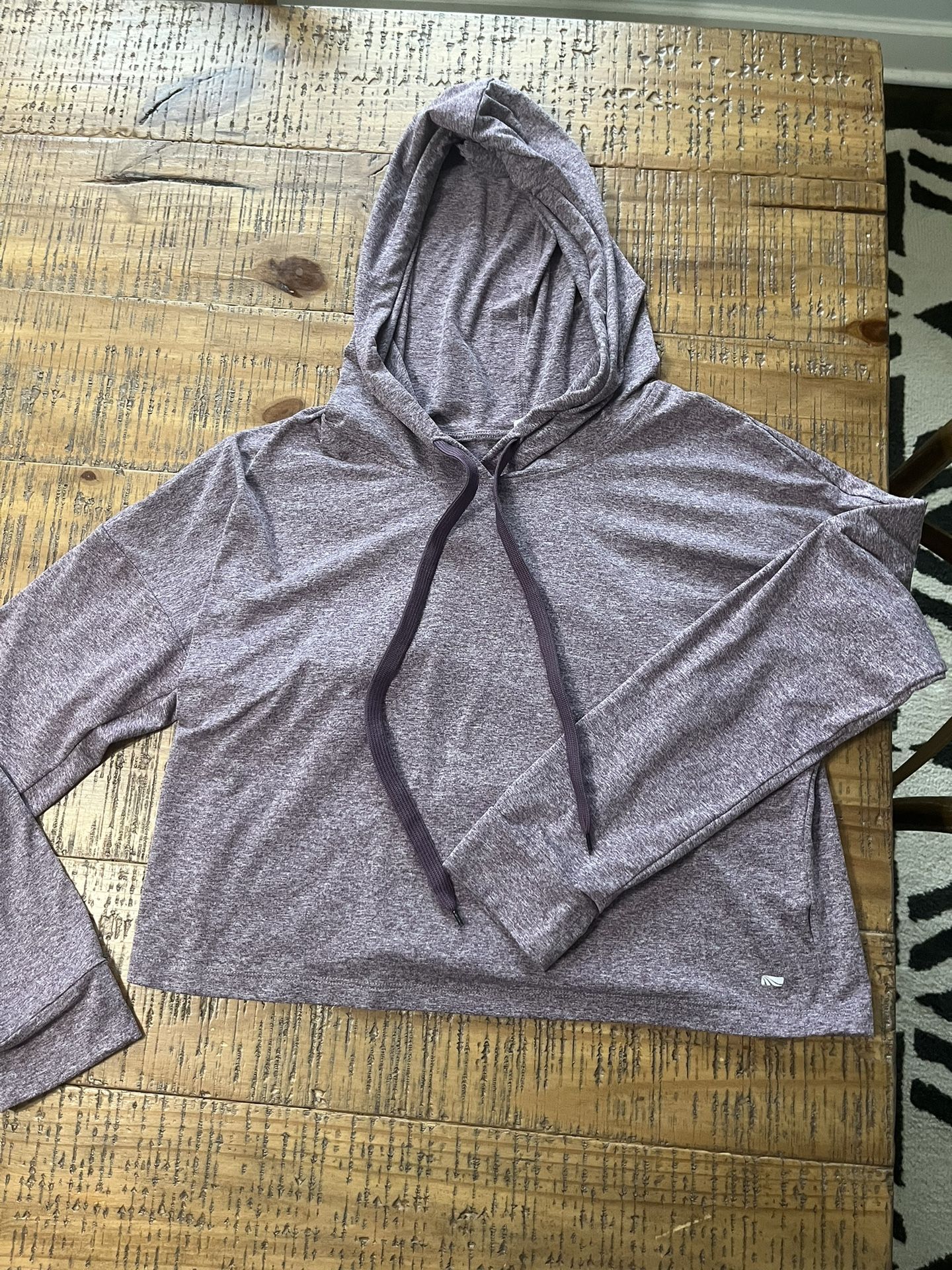 Cropped work out hoodie