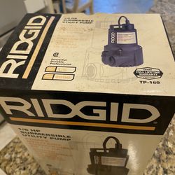 Rigid Submersible utility Pump 1/6 HP NEW IN BOX