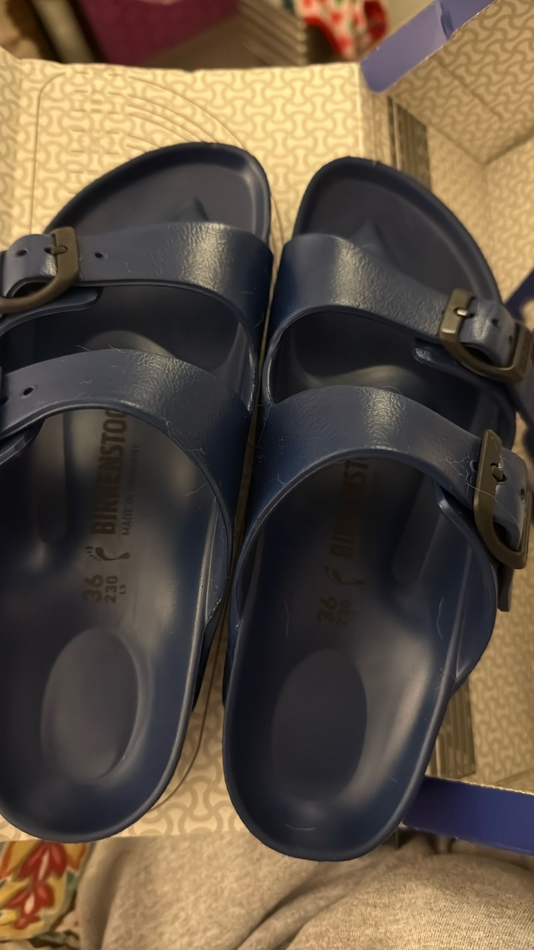 Dark Blue Birkenstocks