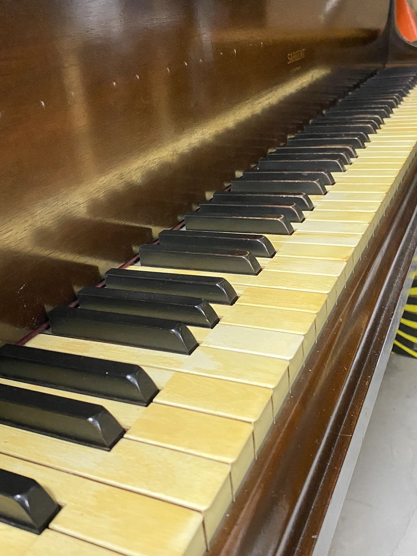 Baby Grand Piano And Storage Unit