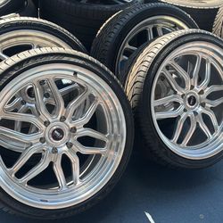 WHEELS WELD LAGUNA 22” STAGGERED CHEVY OBS C10