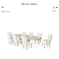 Grand Dining Table Chairs And Buffet Stand
