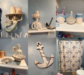 Mermaid bathroom decorations