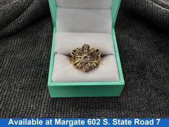 Ring - Engagement Set - Yellow Gold 14k (.585) 7.2 grams Size 10