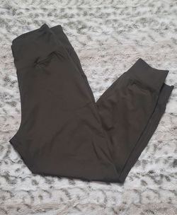 NEW Woman's Army Green High Waist Joggers with Front Pockets