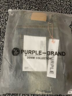 Purple jeans flared