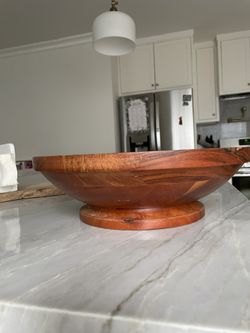 Wood fruit Bowl