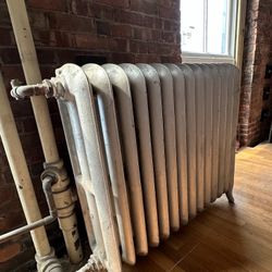 American Radiator Co. Cast Iron Radiator, Vintage Steam Floor Heater