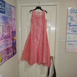 Pretty Pink Girl's Dress With Beaded Details Dress