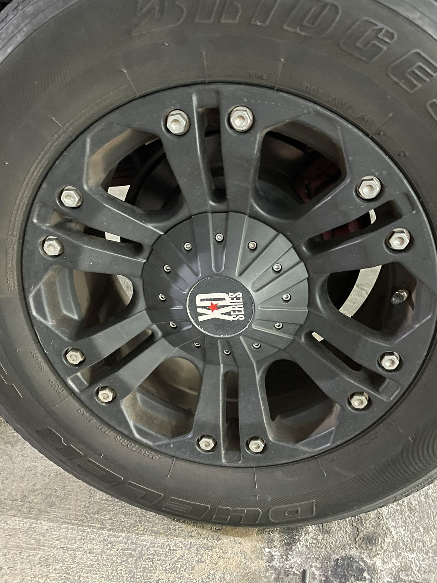 XD Series Black Mat Rims 18”-9 “Wide 5 Hole +