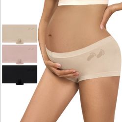 Maternity Underwear Pregnancy Panties Medium Under The Bump Boyshort