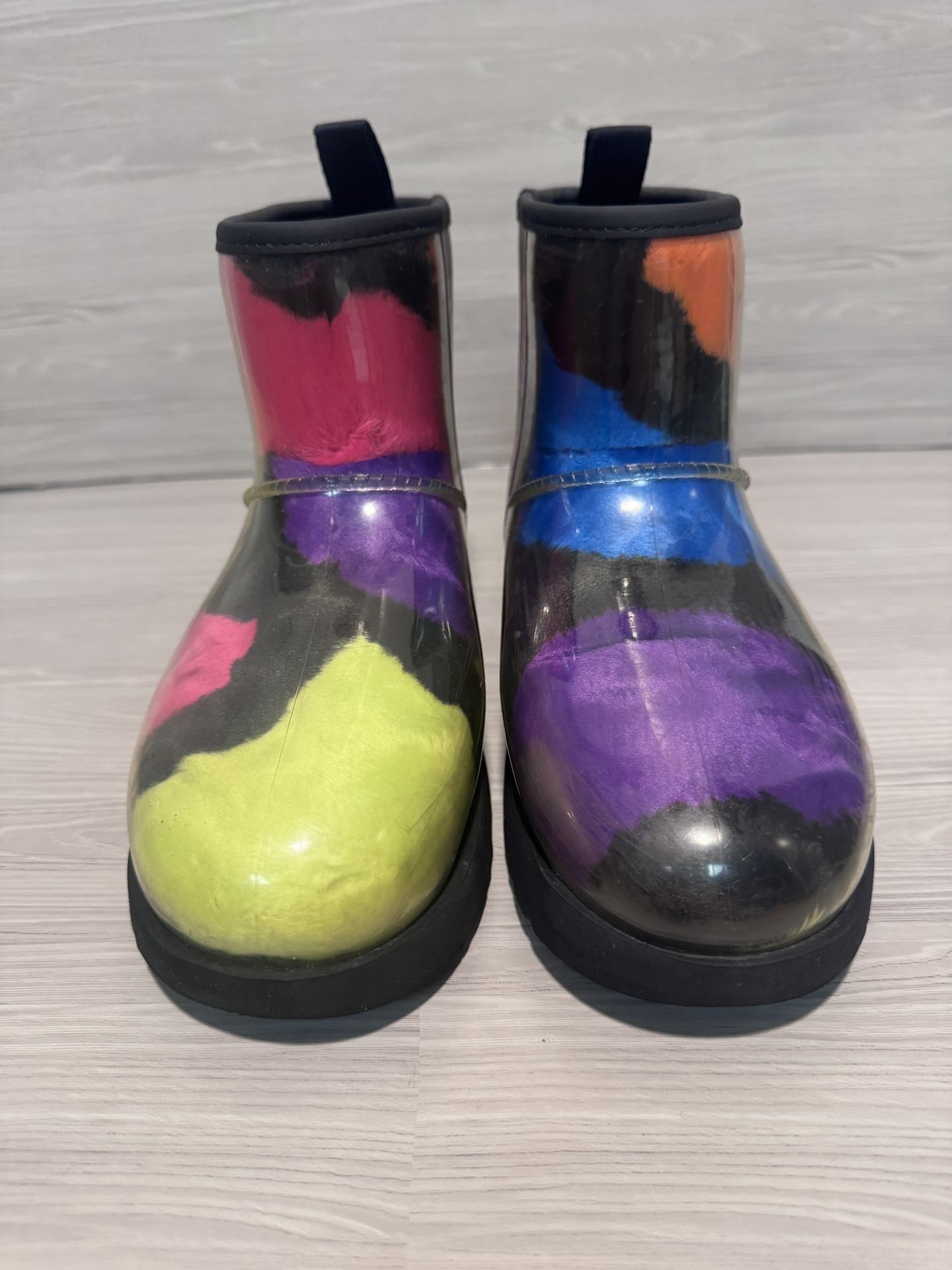 UGG Rain Boots Mini Party Spots Size 7