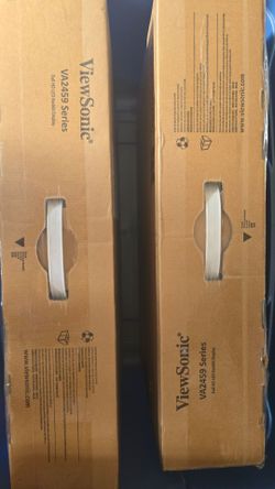 Dual monitors Viewsonic 24" VA2459