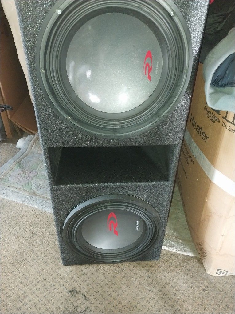 12" Alpine R12s 2250 Watts Max Each Sub...