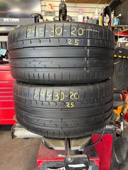 20” tires continental 245/30/20 with free installation $200 both