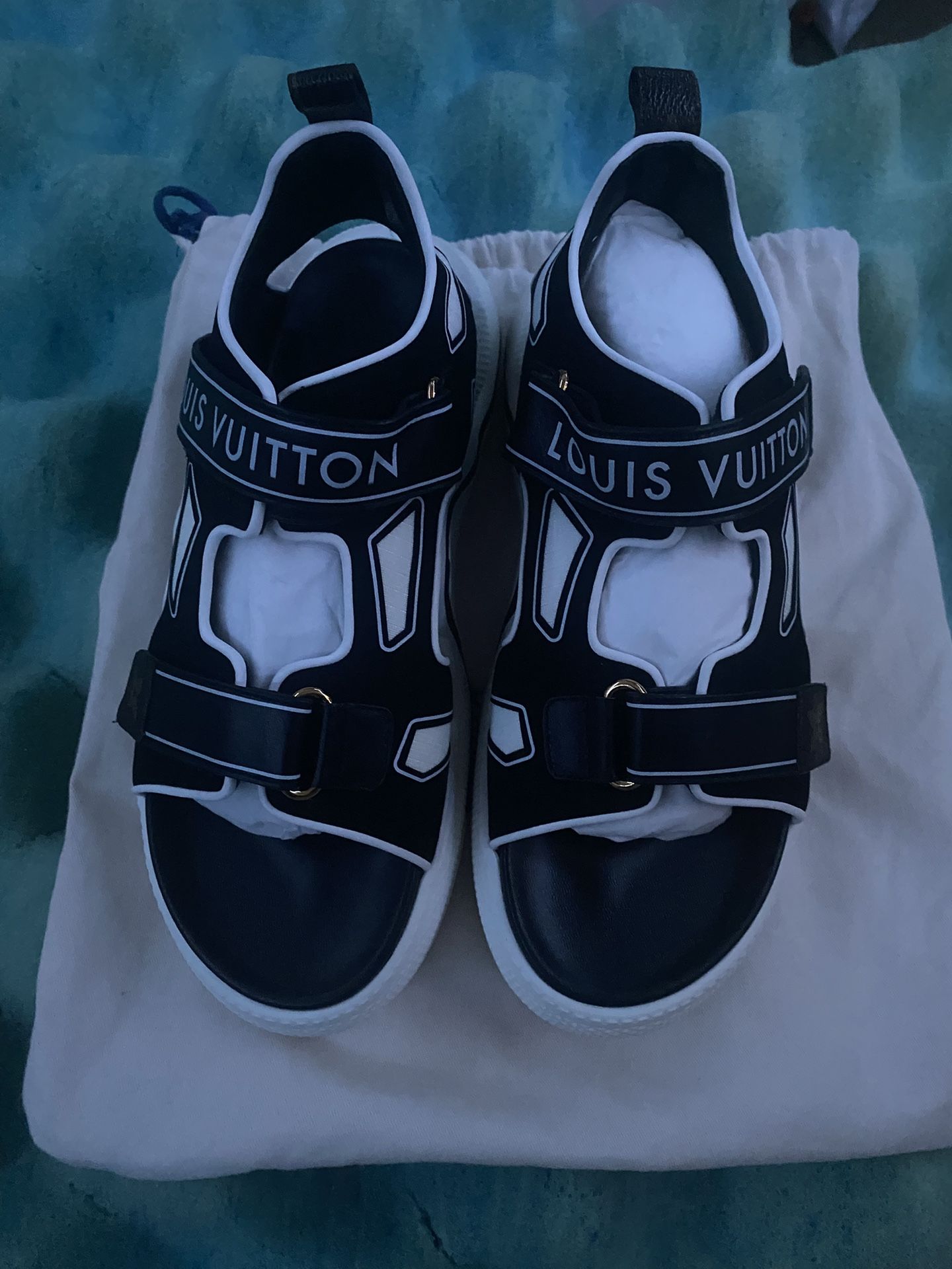 Louis Vuitton Archlight Sandals Black And White Size 9 Womens