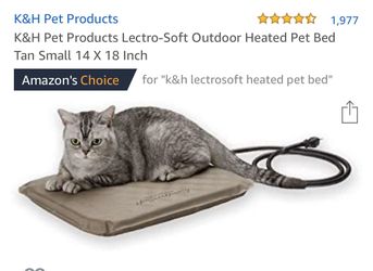Heated pet bed