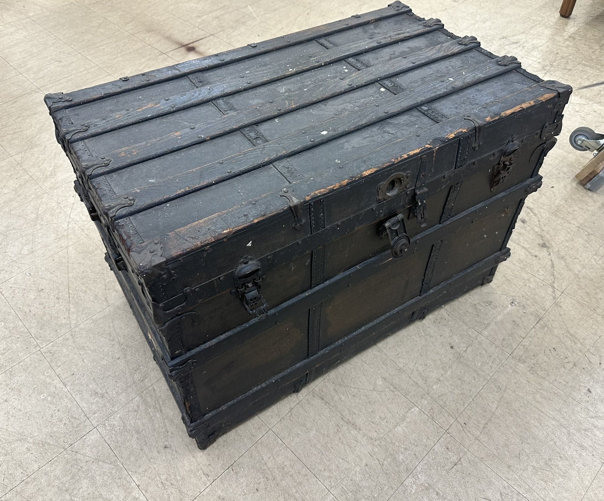 Antique steamer trunk