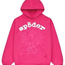 Sp5der Legacy Hoodie Pink/white
