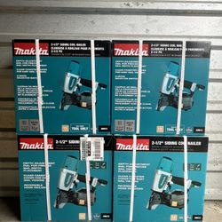 Makita Pneumatic 2-1/2 in. 15° Siding Coil Nailer Brand New Unopened