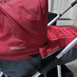 Uppababy Vista Bassinet + Graco Carseat Adapter For Vista