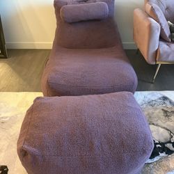 Purple Bean Bag Recliner Chair