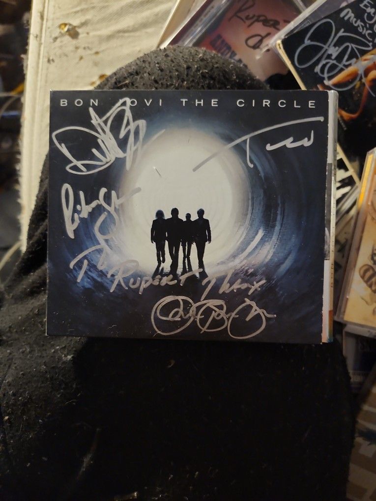 Autographed Jon Bon Jovi The Circle Cd Original Signed