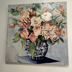 Large Cavas Art- Flower Arrangement 