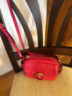 Coach red leather F25150 crossbody