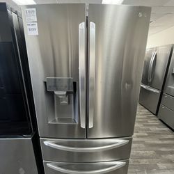 LG 4 Door French Door 28 Cu Ft Smart Refrigerator 