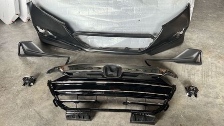 Complete Front Bumper Assembly Kit For 2021 2022 Honda Accord With Grilles Fog Lights And Bezels