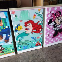 New Little Mermaid 🧜‍♀️ 5 Drawer Dresser Chest Available In Other Characters 