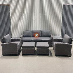 7-Seater Patio Furniture Set Outdoor Sectional