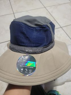 Unisex Adult Size Mission UPF 50 Water Cooling Outdoor Hat- Brand New w Tags