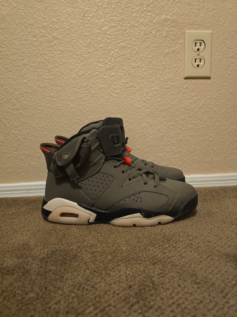 Jordan 6 Retro Olive Green Travis Scotts