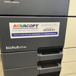 Konica Minolta Bizhub C554e Laser Color Copier Printer 2500usd