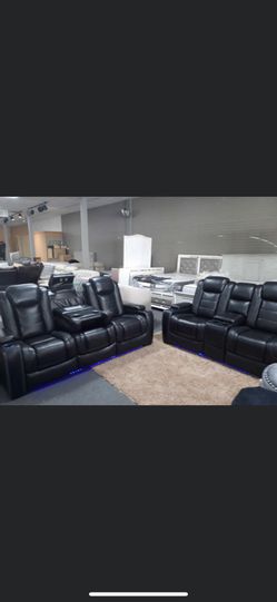Furniture Brand New LED sofa love seat recliner For $2149 financing available no credit check!