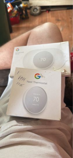 Google nest thermostat and wall mount