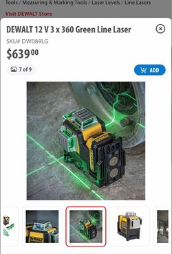360 DeWalt laser