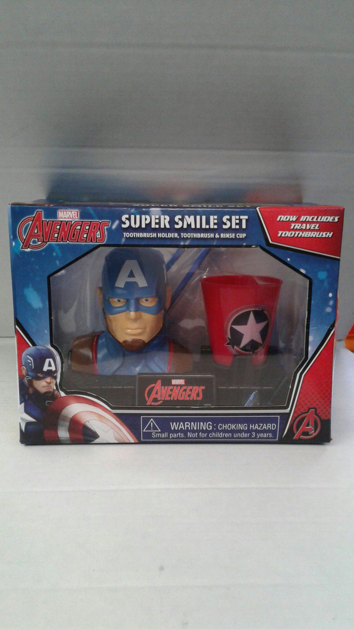 Marvel captain America toothbrush kit