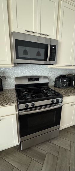 Maytag Gas stove and microwave