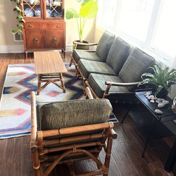 Rattan Sofa Set With Coffee Table
