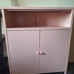 Pink 2 Door Metal Storage 