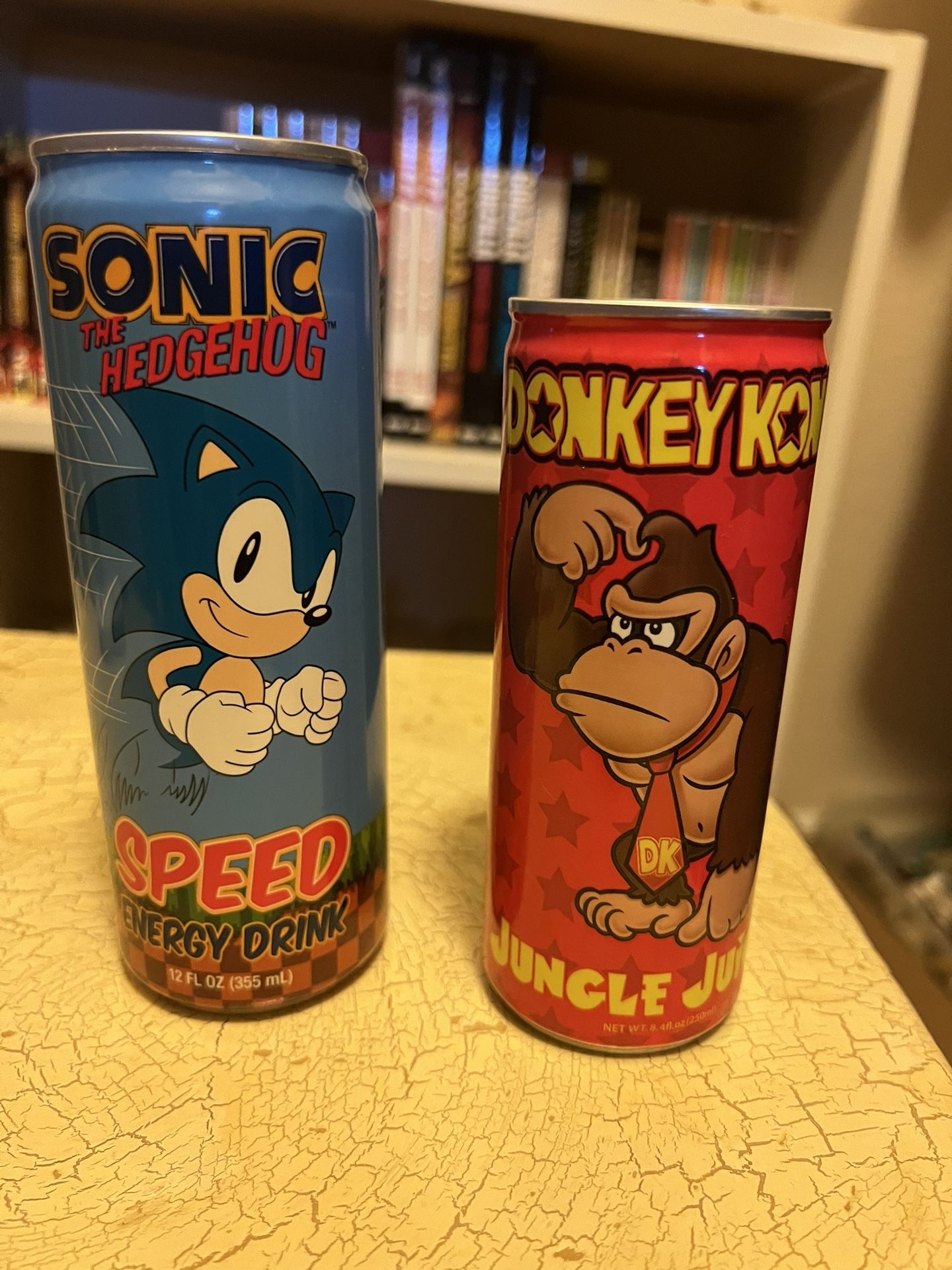 Donkey Kong Jungle Juice & Sonic Energy Drinks