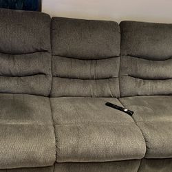 Ashley grey Recliner Sofa