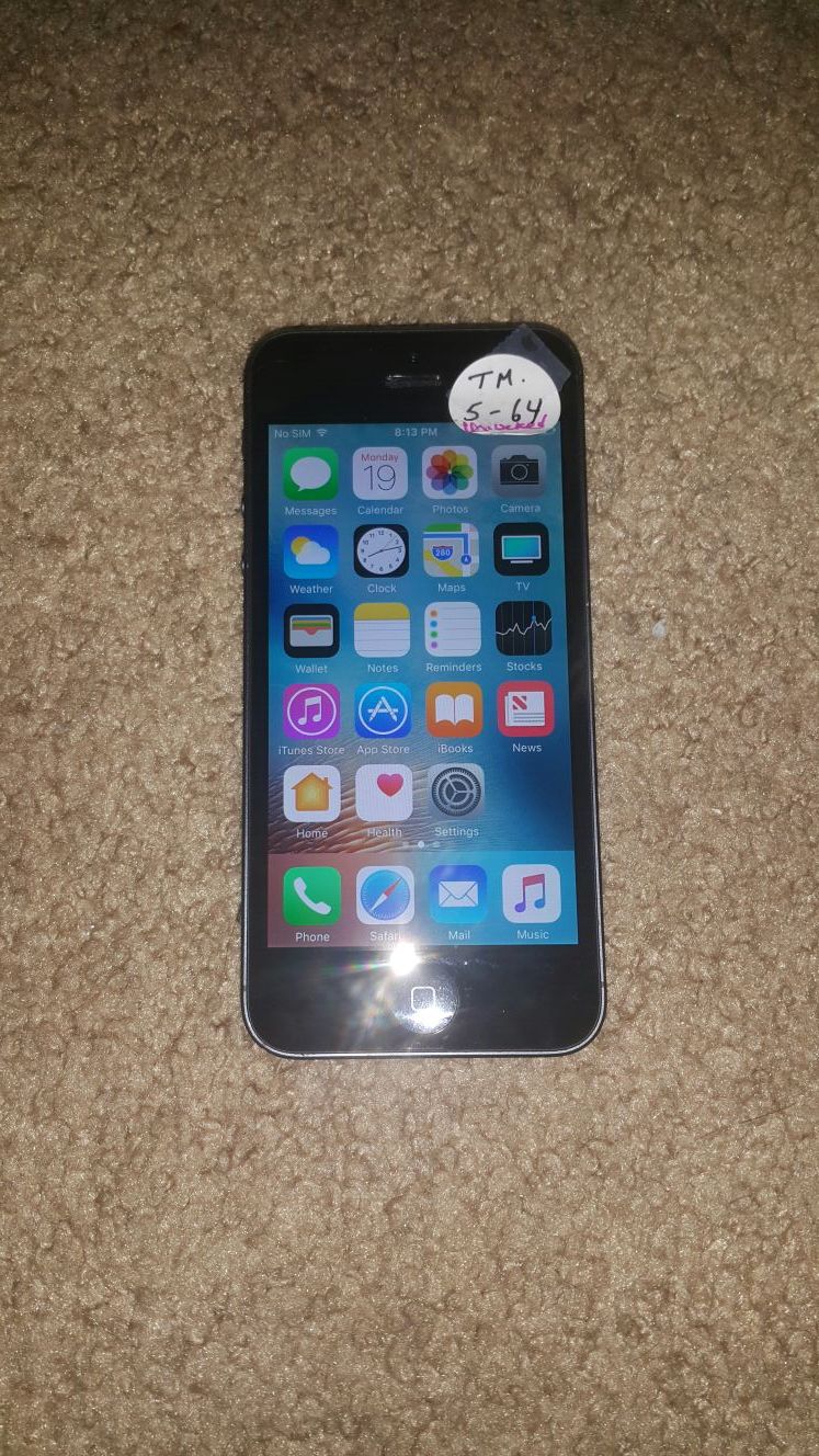 Apple iPhone 5 64gb Factory Unlocked AT&T T-Mobile Metro PCS Cricket