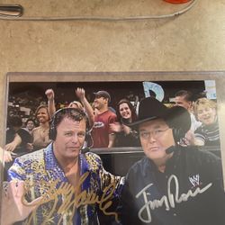 Jerry Lawler And Jim Ross Autograph Pic