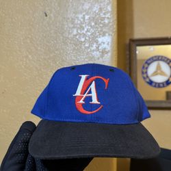 Vintage 90s Los Angeles Clippers NBA Snapback Hat Fox Sports