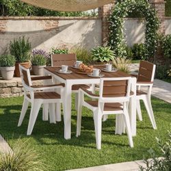 JUEGO DE Mesas PARA PATIO-JARDIN O PISCINA -/RESINA -